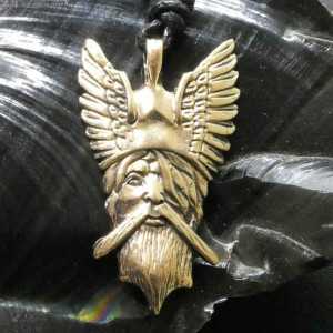 Pandantiv bronz amuleta Odin 4cm