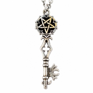 Pandantiv Cheia lui Solomon cu Pentagrama - Talisman al Cunoasterii, 4.5 cm
