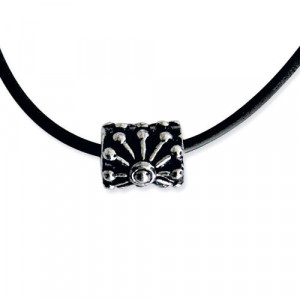 Pandantiv cu snur cauciuc Soare 1.2cm