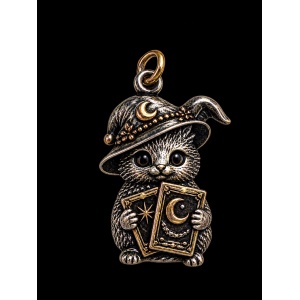 Pandantiv Iepurasul Lumen cu Carti de Tarot - Academia Artelor Arcane - Img 3