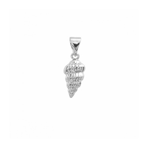 Pandantiv Melc de mare placat cu rodiu – evolutie si armonie, 1.4 cm