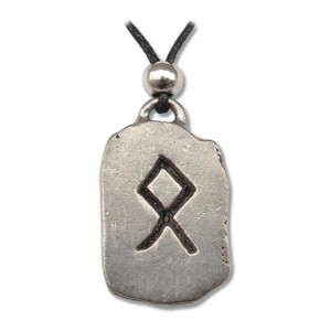 Pandantiv runa Othala, talisman pentru pace, 2.5cm