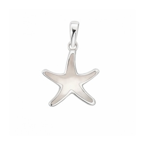 Pandantiv Stea de mare, argint cu sidef – regenerare si speranta, 1.4 cm