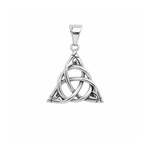 Pandantiv Triquetra din Otel Inoxidabil 304 – Talisman Protectie si Echilibru, 28 mm