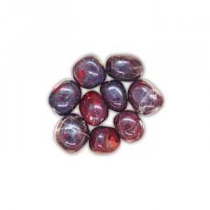 Piatra semipretioasa Bloodstone - Heliotrope, 1 buc de 2.3 - 3.5 cm, talisman pentru putere interioara - Img 4