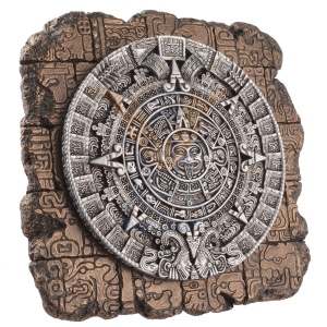 Placheta decorativa pentru perete Calendarul Solar Aztec 23 cm - Img 3