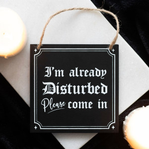 Placuta decorativa Do Not Disturb 12 cm - Img 3