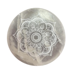 Platou din selenit 8 cm - Mandala - Img 2
