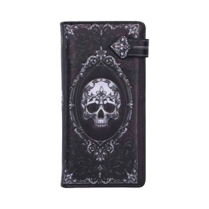 Portofel lung embosat craniu Baroque (18.5 cm)