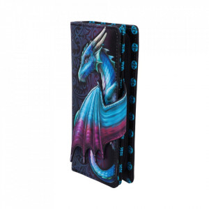 Portofel lung embosat dragon Ia-ti zborul (albastru) - Img 2