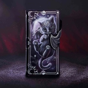 Portofel lung embosat pisicuta demonica Moon of Malpuss - Cult Cuties (18.5 cm) - Img 2