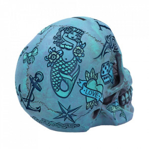 Pusculita craniu Tattoo Fund ( Albastru ) - Img 4