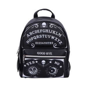 Rucsac mic negru din piele ecologica Ouija Spirit Board 28cm
