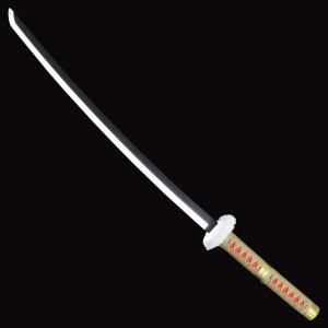 Sabie decorativa cu led katana One Piece - Trafalgar Law ( rosu ) 98 cm - Img 2