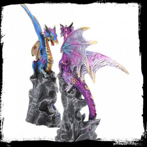 Set 2 statuete dragoni Protectorii taramului 15 cm - Img 3