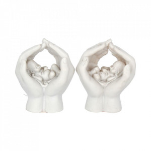 Set 2 statuete ingerasi Ocrotire 7 cm - Img 1