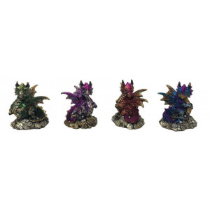 Set 4 statuete dragoni Comoara Dragonului 8.5cm