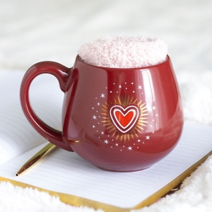 Set cana si sosete pufoase Sacred heart, capacitate 500ml - Img 5