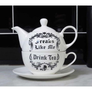 Set Ceai Freaks like me drink tea - pentru o persoana 16.5 cm - Img 2