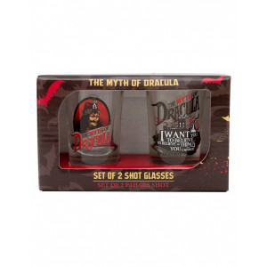set doua pahare pentru shot cu Vlad Tepes