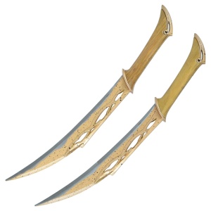 Set doua pumnale decorative cu suport Hobitul - Tauriel 49 cm - Img 2