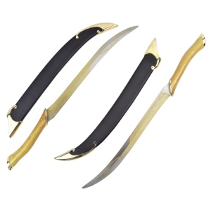 Set doua pumnale decorative cu suport Stapanul Inelelor - Legolas 57 cm