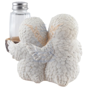 Set solnita si pipernita Bufnite albe 14cm - Img 7