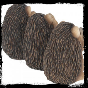 Set statuete Trei arici intelepti 8.5 cm - Img 3