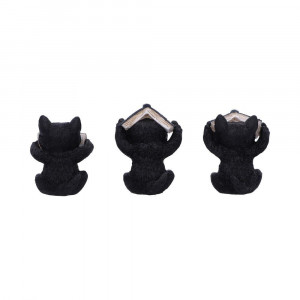 Set Trei pisicute vrajitoare intelepte 8.5 cm - Img 4