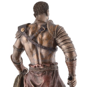 Statueta bronz si rasina gladiator Retiarius 27cm - Img 6