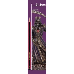 Statueta bronz si rasina, moartea cu coasa, Deathly Crown 21.3cm - Img 7