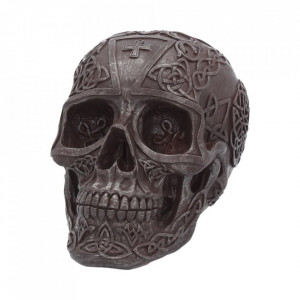 Statueta craniu Fier celtic 16 cm - Img 2