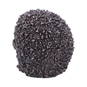 Statueta Craniu suruburi – decor gotic si decor fantasy, 12 cm - Img 3