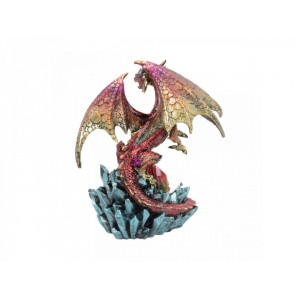 Statueta dragon cu glob Oracolul de Rubin 18.5 cm - Img 3