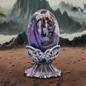 Statueta dragon Elemental Dragonling - Aer 12 cm - Img 7