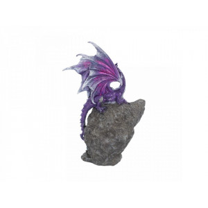 Statueta dragon violet Custodele de ametist 22 cm - Img 3