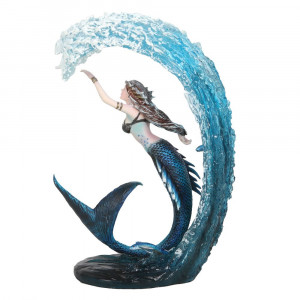 Statueta Elemental Magic - Vrajitoarea Apei, Anne Stokes 25.5 cm - Img 3