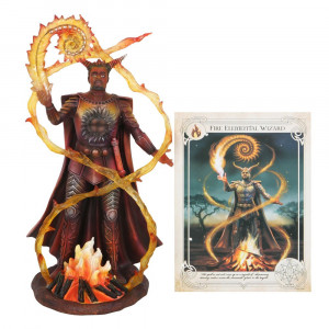 Statueta Elemental Magic - Vrajitorul Focului, Anne Stokes 23.5 cm - Img 6