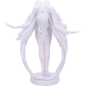 Statueta Inger Alb „Eliberarea Ingerului” din Rasina Pictata Manual – 26.5 cm - Img 5