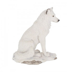 Statuetă lup alb Lupul Naluca 20 cm - Img 5