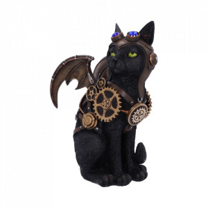 Statueta pisica steampunk Zborul felinei 22.7cm - Img 2