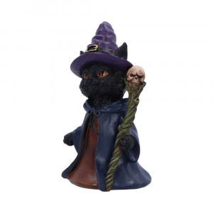 Statueta pisicuta Whiskered Wizard 14 cm - Img 2