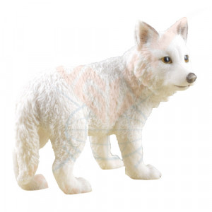 Statueta pui Lup arctic 13cm - Img 2
