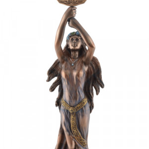 Statueta rasina si bronz Lady of the Lake 34cm - Img 4