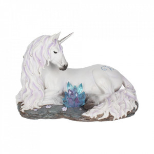 Statueta unicorn cu cristale Liniste 20 cm - Img 1