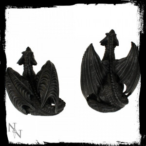 Statuete dragoni Furia neagră (set) 10 cm - Img 3