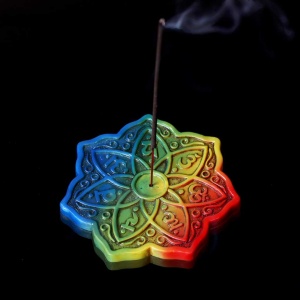 Suport betisoare tamaie Rainbow Meditation 12 cm - Img 4