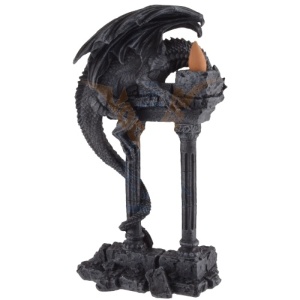 Suport lumanare/conuri backflow dragon Aparatorul cetatii 25cm - Img 3