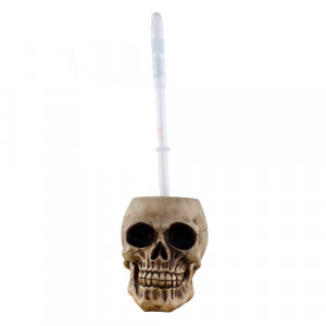 Suport perie toaleta Craniu 17 cm