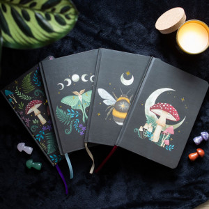 Agenda / Jurnal cu coperti cartonate Dark Forest - Luna Moth - Img 2